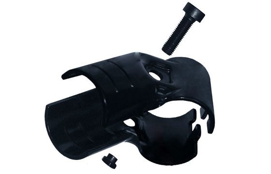 Black  45 Degree Metal Pipe Connectors  Stamping Steel Pipe Joint