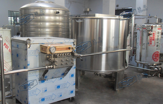 High Pressure Homogenizer Milk Juice Processing Equipment With Lubrication Cooling System