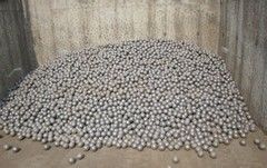 Hardness Cr Cast Iron Balls , HRC60 Grinding Media With φ100,φ90