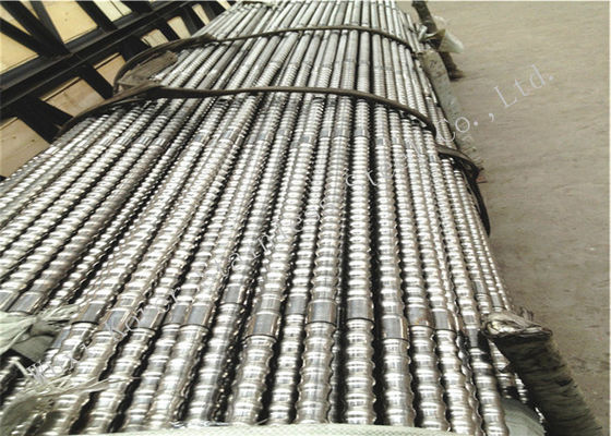 304 / 316L Corrugated Welded Threaded Stainless Steel Pipe , Corrugated Stainless Steel Tubing