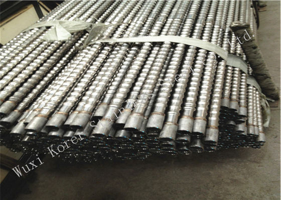 304 / 316L Corrugated Welded Threaded Stainless Steel Pipe , Corrugated Stainless Steel Tubing
