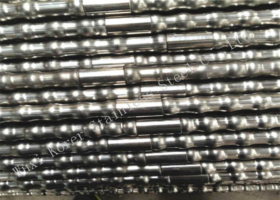 Bright Annealing Corrugated Stainless Steel Pipe TP321 19mm x 1.2mm SS Threaded Tube