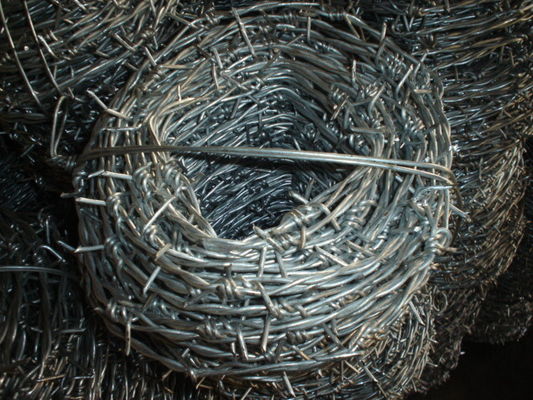 PVC Coated Hot-Dipped Galvanized Iron Wire , Railways / Highway Fence Barbed Wire