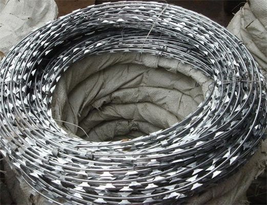 Electro-Galvanized Iron Wire Concertina Razor Barbed Wire Fencing