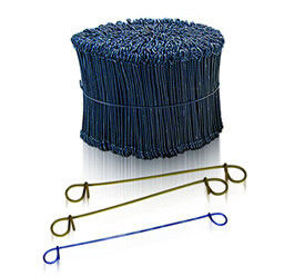 Construction Binding Loop Tie Iron Wire , SAE1006 / SAE1008 Cold Plated Iron Wire
