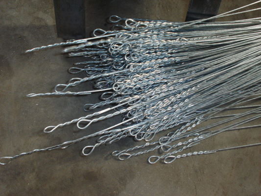 Construction Binding Loop Tie Iron Wire , SAE1006 / SAE1008 Cold Plated Iron Wire